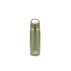 CRIVIT RVS drinkfles 1 L (Groen)