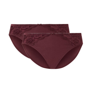 esmara 2 Dames onderbroeken (Rood, XL (48/50))