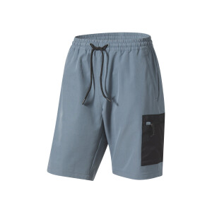 CRIVIT Heren korte sportbroek (Grijs/blauw, M)