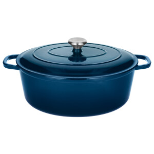 SILVERCREST Gietijzeren braadpan, Ø35 cm (Blauw)