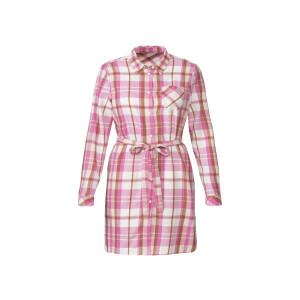 ESMARA Dames flanellen blouse (Geruit/roze/wit, 34)