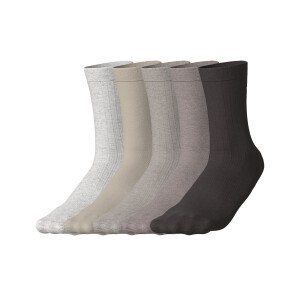esmara 5 Paar sokken (Beige/bruin, 35-38)