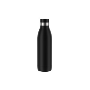 TEFAL RVS drinkfles, 700 ml, dubbelwandig (Zwart)