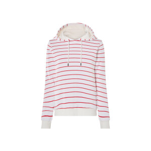 esmara Dames hoodie (Rood/wit, S (36/38))