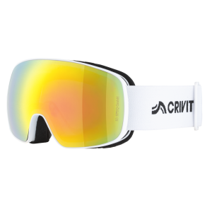 CRIVIT Kinder skibril, frameloos (Mooi weer/rond, Wit)
