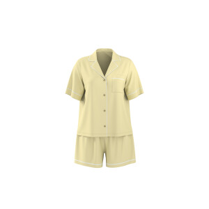 esmara Dames shortama - viscose (Geel, XS (32/34))