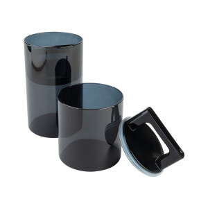 LIVARNO home Voorraadpotten met vacumeerdeksel (Zwart)