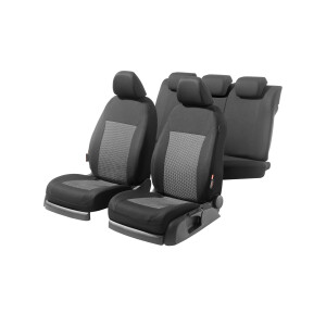 ULTIMATE SPEED Autostoelhoezen set (Zwart/grijs)