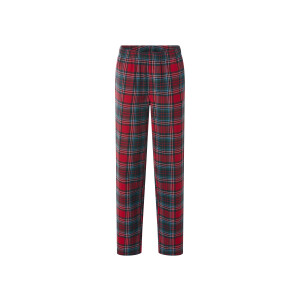 ESMARA Dames flanellen pyjamabroek (Rood, M (40/42))