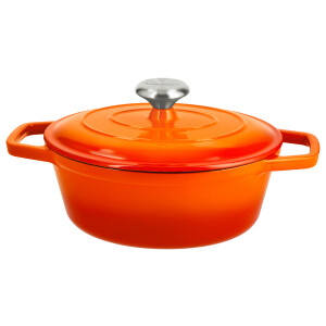 SILVERCREST Gietijzeren braadpan, Ø24 cm (Oranje)