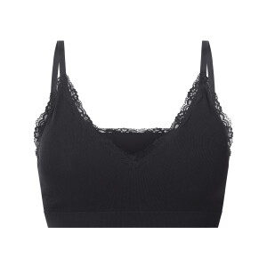 ESMARA Dames bustier met kant (Zwart, M (40/42))