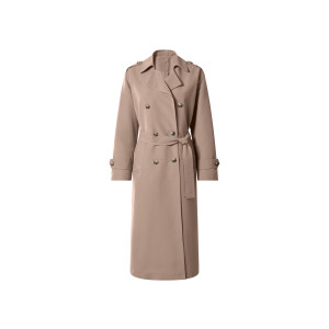 ESMARA Dames lange trenchcoat (Beige, S (36/38))