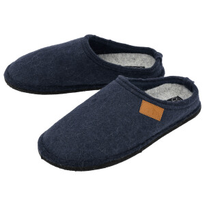 ESMARA MEN Heren pantoffels van vilt (Marineblauw, 46)
