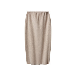 ESMARA Gebreide dames rok (Beige, M (40/42))