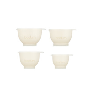 BODUM Mengkomkom-set dubbelwandig Bistro, 4-delig. (Wit)