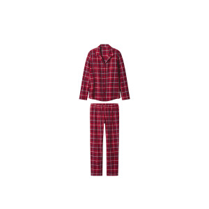 esmara Flanellen dames pyjama (Rood, M (40/42))