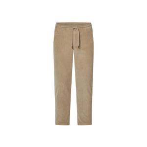 ESMARA MEN Heren corduroy broek, slim fit, met normale taillehoogte. (Beige, L(52/54))