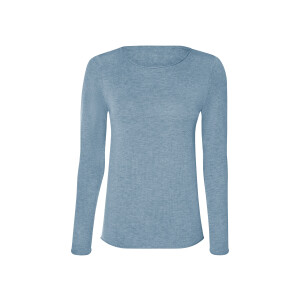 ESMARA Dames fijngebreide trui, aangesloten pasvorm. (Blauw, M (40/42))