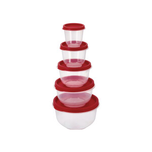SILVERCREST Vershouddozenset 5-delig (Rond, Rood)