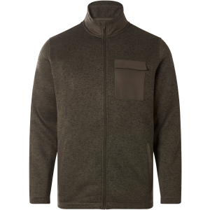 ESMARA MEN Heren gebreid fleecevest, plus size (Bruin, XXL)