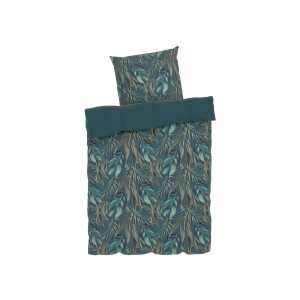 LIVARNO home Microfiber satijnen beddengoed, ademend, 140 x 200 cm (let op: LV OSNL) (Groen)