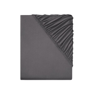 LIVARNO HOME Jersey-modal hoeslaken, 90-100 x 200 cm (Donkergrijs)
