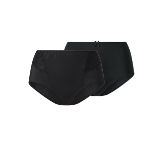 esmara 2 Corrigerende dames onderbroeken (Zwart, S (36-38))