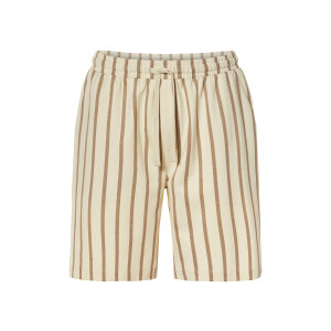 LIVERGY Korte heren broek (Crème/bruin, XL)