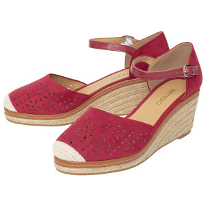 esmara Dames sandalen met sleehak (Rood, 39)