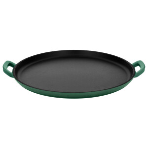 SILVERCREST Gietijzeren grillplaat of pizzaplaat (Pizzaplaat/groen)