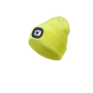 CRIVIT Muts met lamp (Limegroen, S/M)