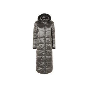 esmara Lange dames winterjas (M (40/42), Zilver)