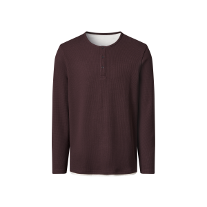 esmara Men Heren longsleeve (Bordeaux, XL)