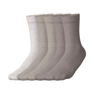 esmara 5 Paar dames sokken (wit/beige, 35-38)