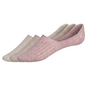 esmara 3 paar dames sokken (35-38, Beige/lichtroze)