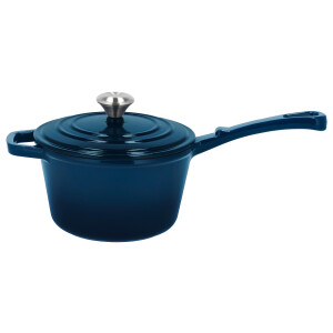 SILVERCREST Gietijzeren steelpan, Ø18 cm (Blauw)