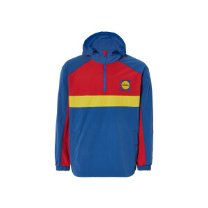 LIVERGY Lidl heren jack (S, Blauw/rood/geel)