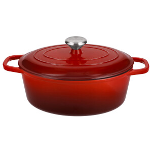 SILVERCREST Gietijzeren braadpan, Ø29 cm (Rood)