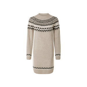 esmara Gebreide dames jurk (Beige, XS (32/34))
