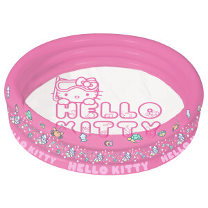 HELLO KITTY 3-Ring-Zwembad, roze transparant, 122 x 23 cm.