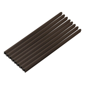 HOME DELUXE WPC hoekprofiel SANO, voor gevelbekleding "DUVAR" (8-delige set, Notenhout)