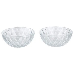 SILVERCREST Set van 2 glazen ijscoupes of schaaltjes (Schaal/transparant)