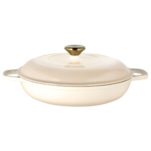 SILVERCREST Gietijzeren hapjespan, Ø30 cm (Beige)