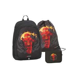 LEGO Schooltasset (Ninjago rood)