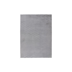 KAYOOM Vloerkleed Kierk - laagpolig & warme kleuren (325, Zilver, 80 x 150 cm)