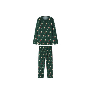 esmara Men Velours heren kerstpyjama (Groen, M)