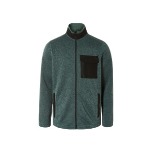 LIVERGY Heren fleecevest (Groen, S (44-46))