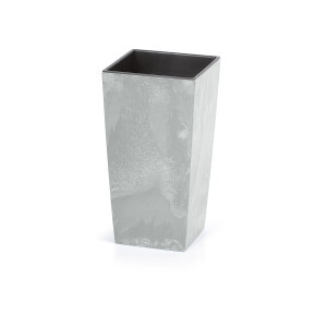 Prosperplast Bloempot (Grijs in betonlook, 40 x 40 x 75 cm)