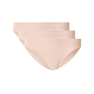 ESMARA Set van 3 geribde dames onderbroeken (Lichtroze, S (36/38))