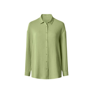 ESMARA Mousseline dames blouse (Groen, XS (32/34))